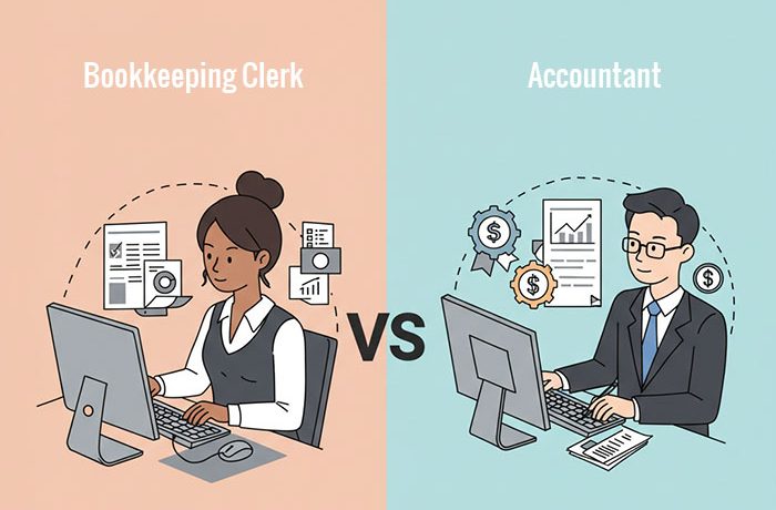 Bookkeeping Clerk vs Accountant